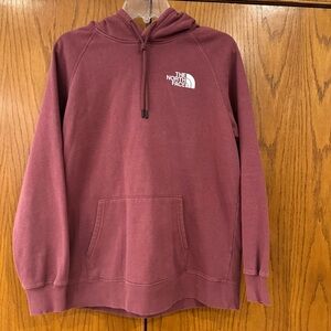 THE NORTH FACE Women’s Hoodie Size Large “Never Stop Exploring “ Raspberry Color
